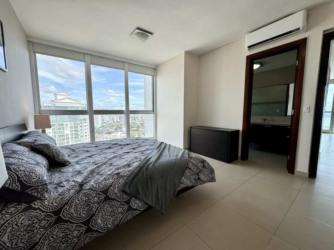 Open kitchen with granite counters and marble floors PH Oceanaire Punta Pacifica