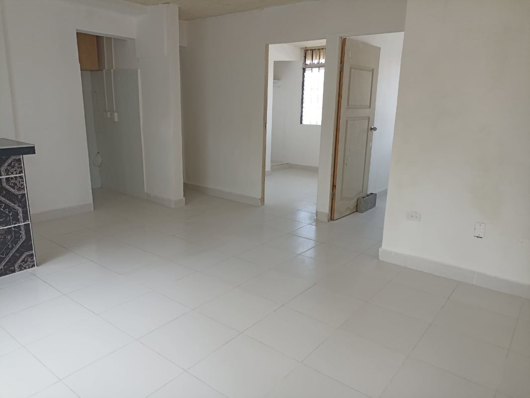 Basic open kitchen with tiled breakfast bar in affordable Santa Ana Panama apartment