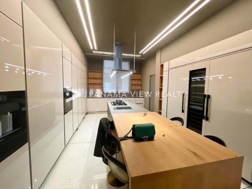 Modern bathroom marble tile luxury fittings Ocean Reef Islands Panama