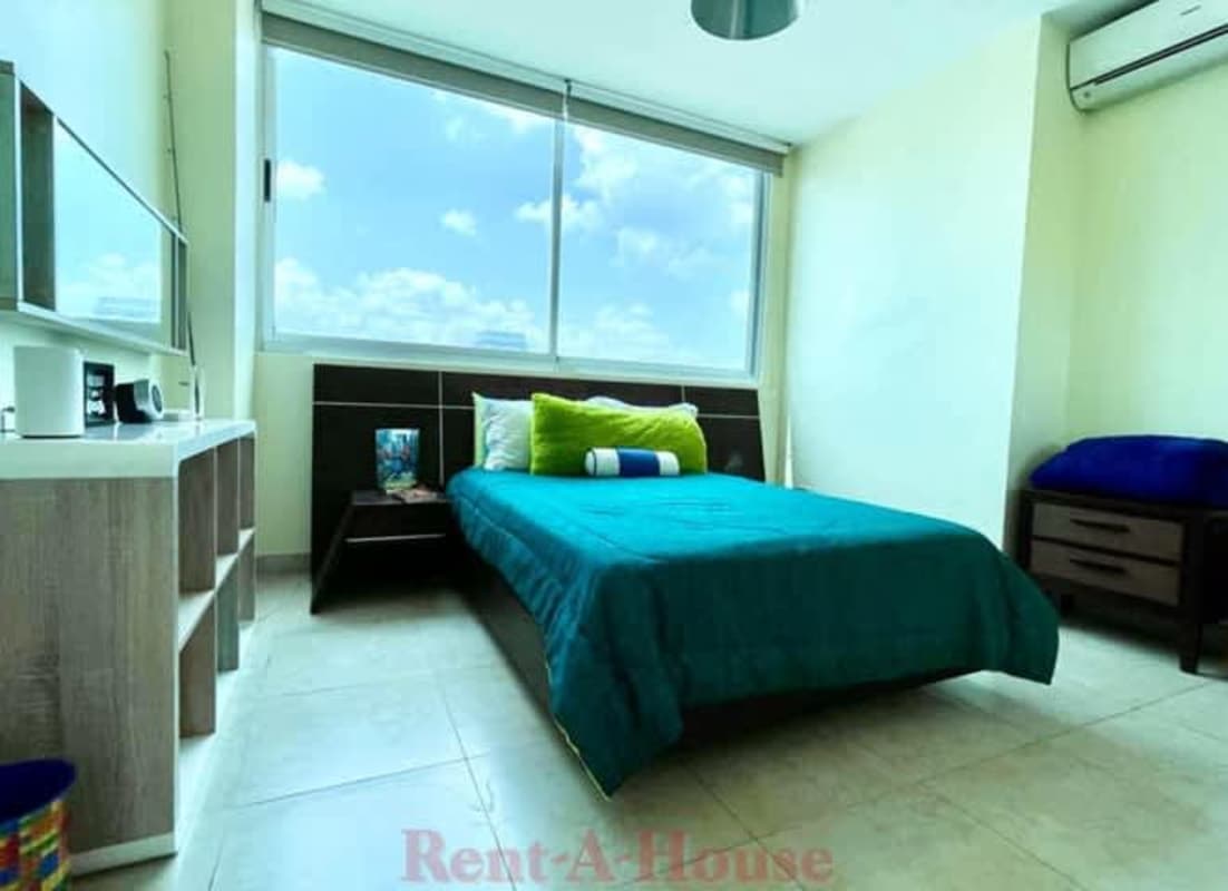 Spacious bedroom with Pacific Ocean views and bright ambiance PH Yacht Club Panama