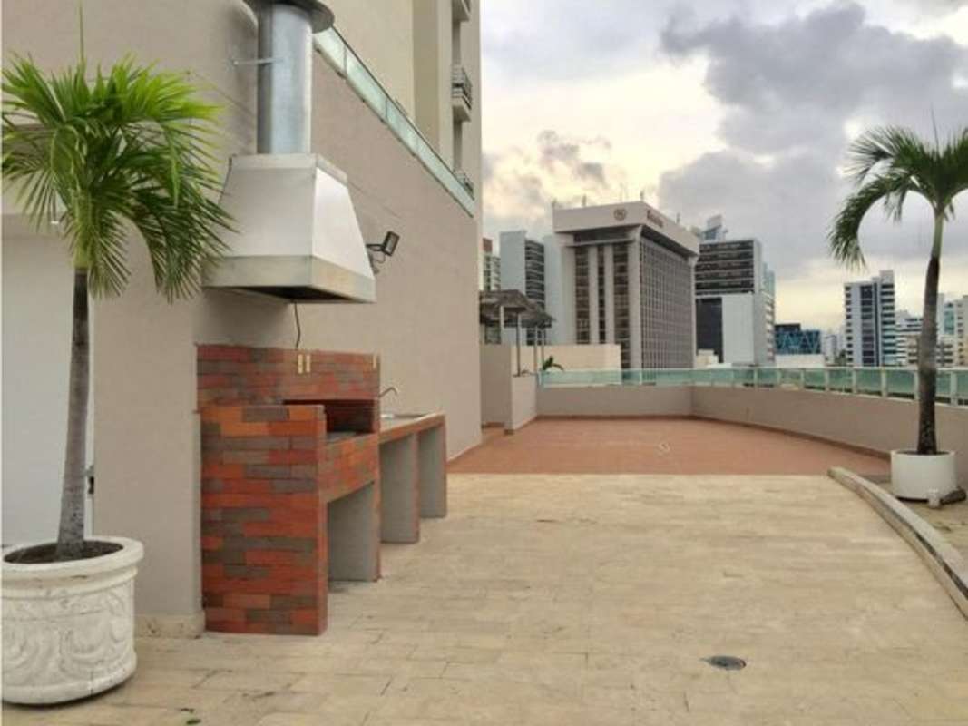 Children's outdoor playground with colorful slides PH Portofino San Francisco Panama City