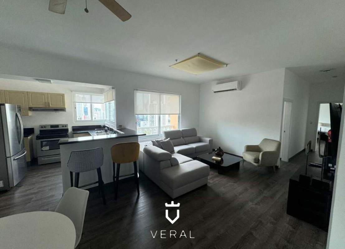 Modern kitchen with fine finishes and appliances in PH Vista del Mar luxury condo Panama