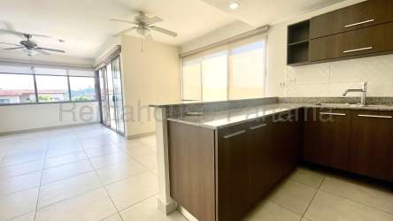 Bedroom with split air conditioner, ceiling fan, tile floors, window blinds in Panama Pacifico