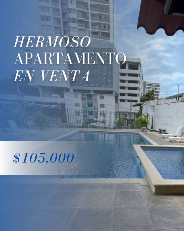 Kitchen with granite countertop, ceramic tile floor, open to living in PH Vista Marina Tower Panama