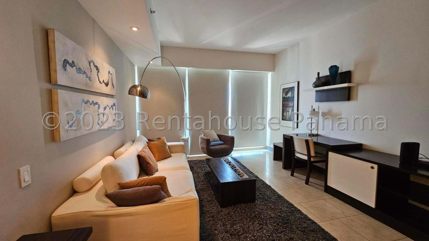 Spacious luxury studio interior with marble floors PH TOC Panama City