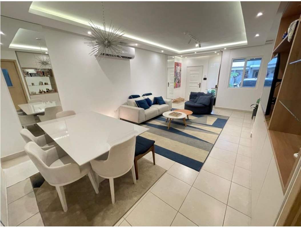 Modern kitchen with granite countertops and quality appliances rental house Brisas del Golf Panama