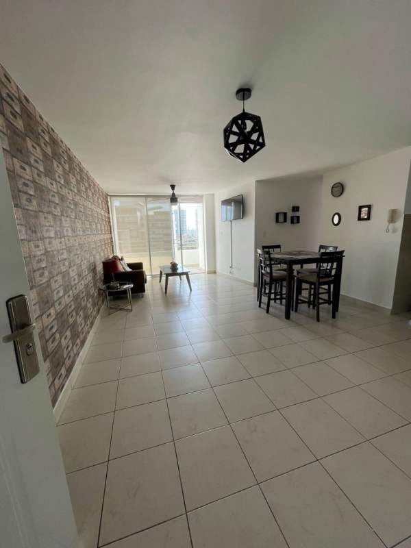 Balcony overlooking Panama City skyline in PH Central Park 12 de Octubre