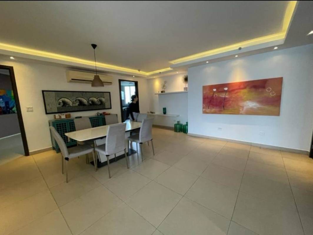 Bedroom with panoramic view, luxury decor, built-in closet in PH Country Club Costa del Este Panama