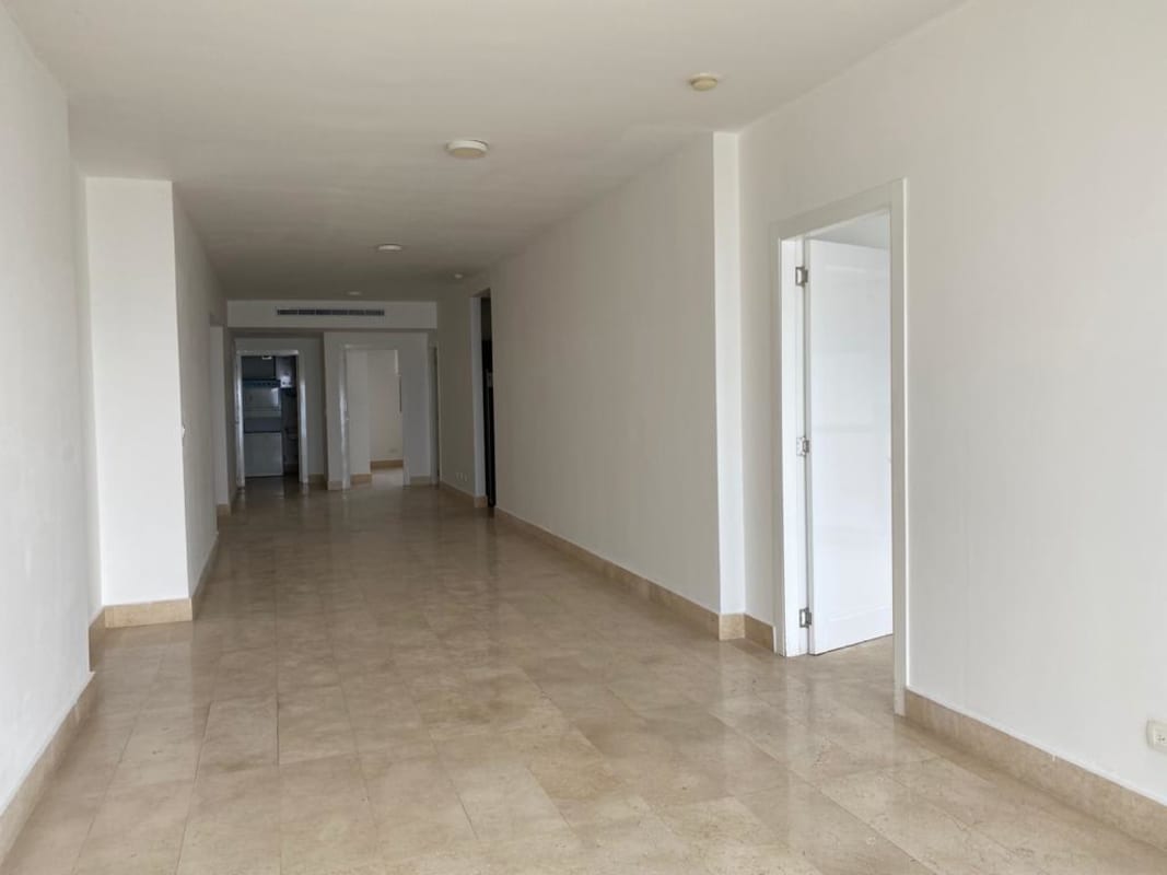 Modern open living room with ocean views in PH YOO Panama apartment