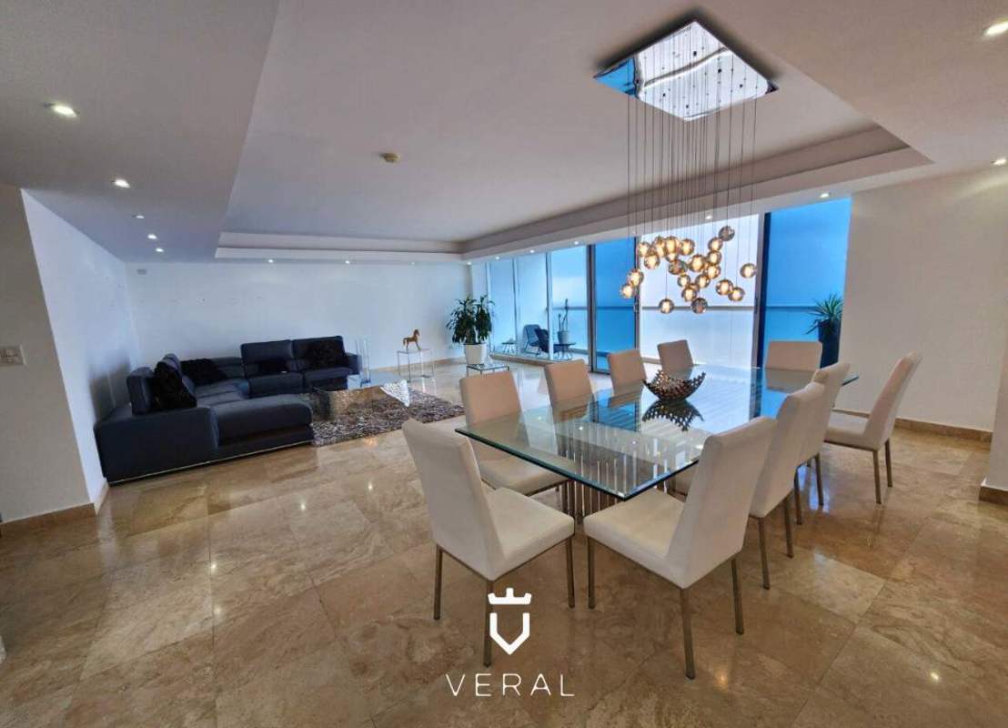 Luxurious master bedroom with large windows and Pacific Ocean views PH Pearl At The Sea Panama