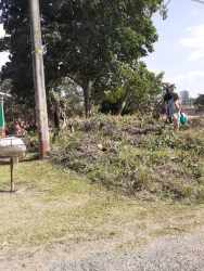 Neighborhood aerial map showing location of land plot in Barrio Colón Capira