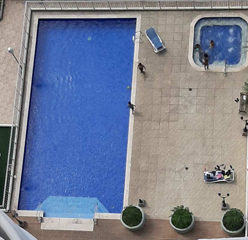 Bright bedroom with panoramic windows and city view PH San Francisco Bay Tower 500 Panama City