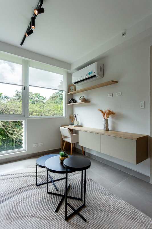 Fully equipped gym with garden views in new residential at Clayton Albrook Panama