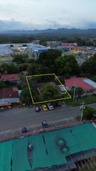 View of commercial and residential mixed-use property lot in David, Chiriquí with mountain views