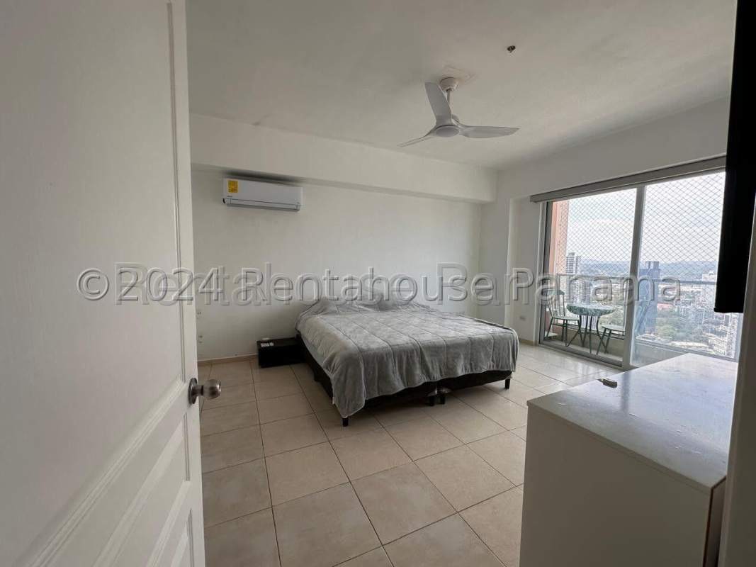 Second bedroom panoramic window ocean skyline PH BICSA Panama City