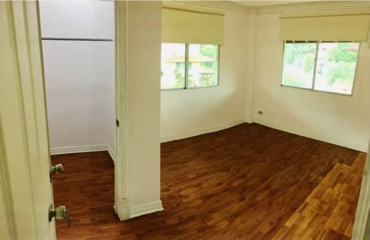 Bright bedroom walk-in closet wood floor duplex house in Albrook Clayton Panama