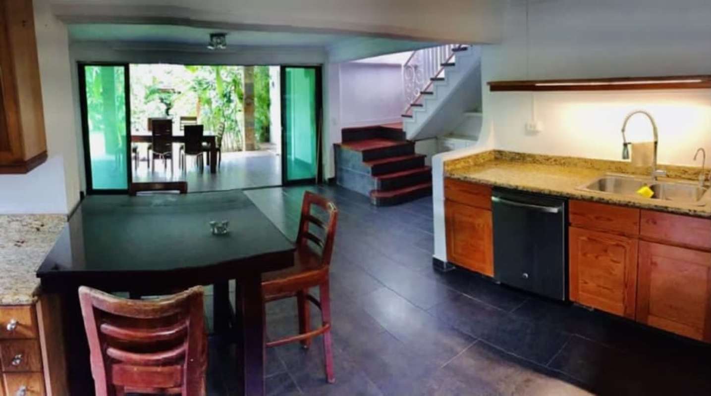 Remodeled kitchen with granite countertops dining space duplex Albrook Clayton Panama