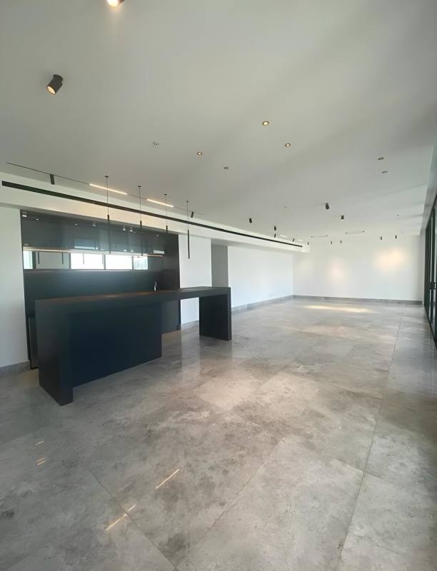 Modern bathroom marble tiles double vanity The Empire Residence Santa María Panama