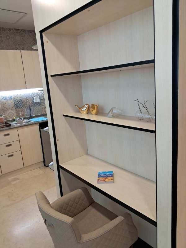 Semi-furnished workspace with cabinets and shelving Edison Corporate Center Panama