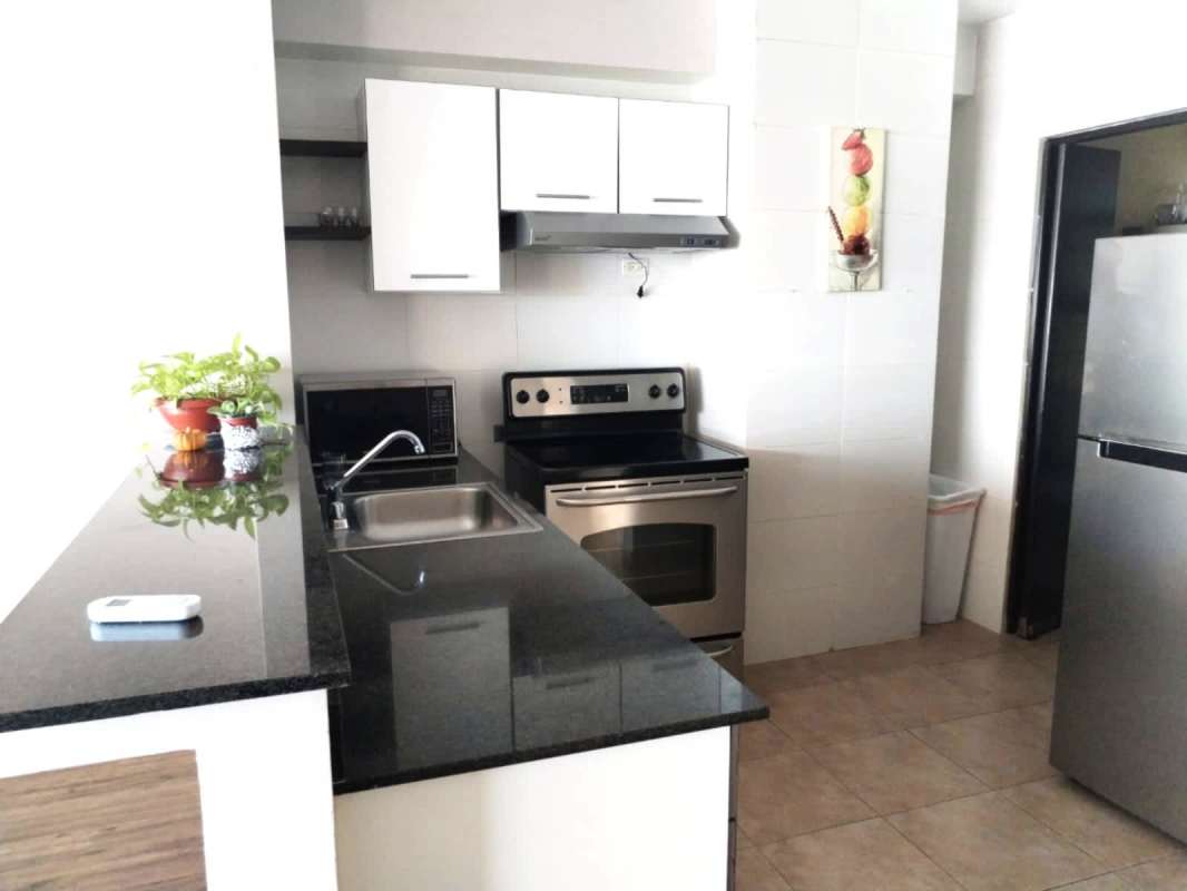 Dining space with large windows overlooking ocean Avenida Balboa Panama PH Bayfront