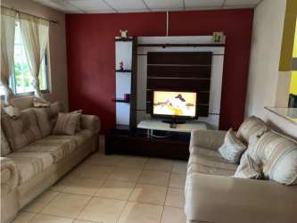 Spacious living room tiled floor house Platinium Park Arraiján