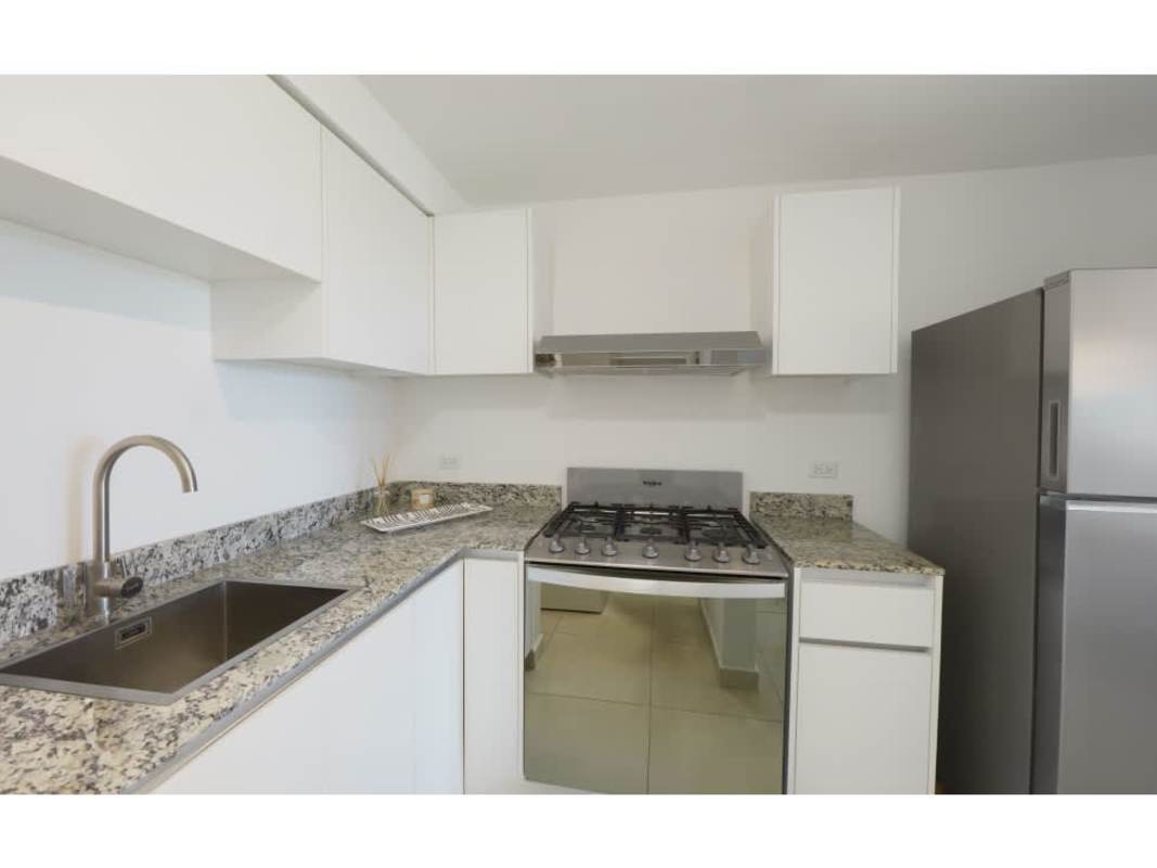 Bright bedroom with closet and AC at Panama Viejo Residences Chanis Panama