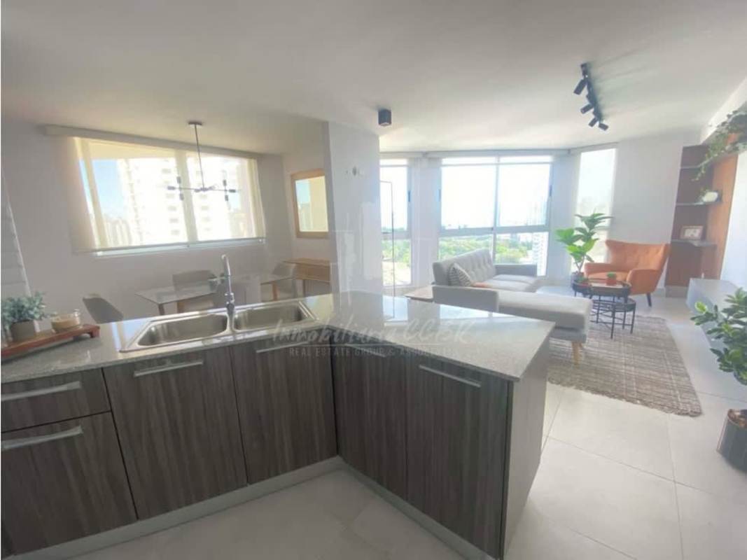 Exterior view of PH Buona Vista with pool and social area Carrasquilla Panama