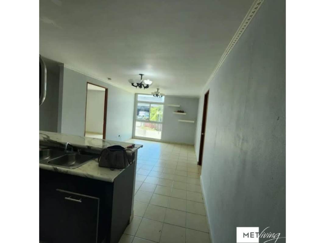 Open living and kitchen layout inside PH Los Caciques Villa Lucre Panama