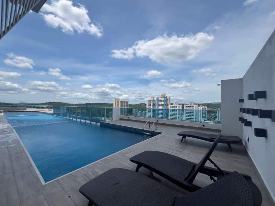 Fully equipped fitness center with panoramic views in PH Torre Elite 500 Panama