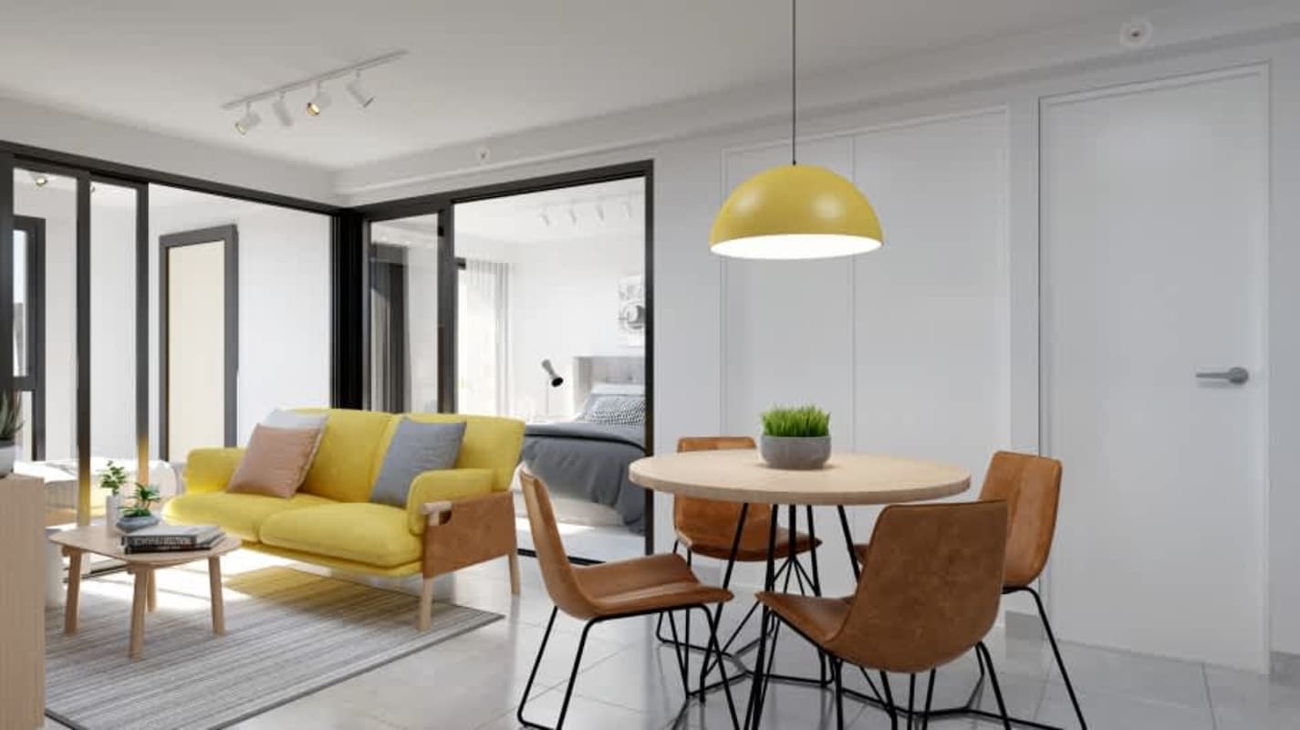 Shared co-working and lounge area with natural light at Costana Bella Vista Panama