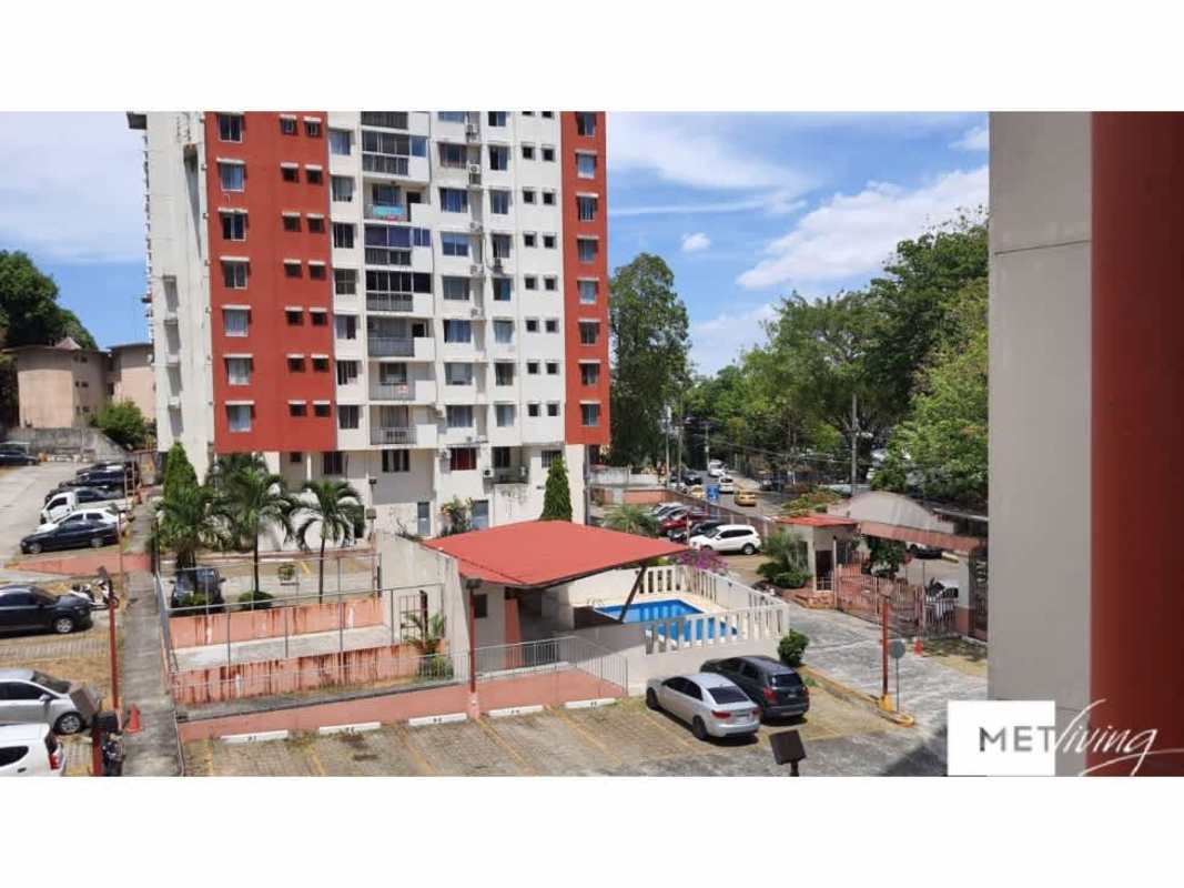 Modern mid-rise building with balconies and pool PH Hato Pintado Panama City