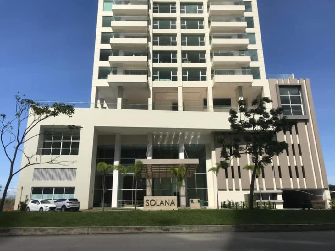 Spacious luxury living room with marble floors large balcony PH Solana Panama
