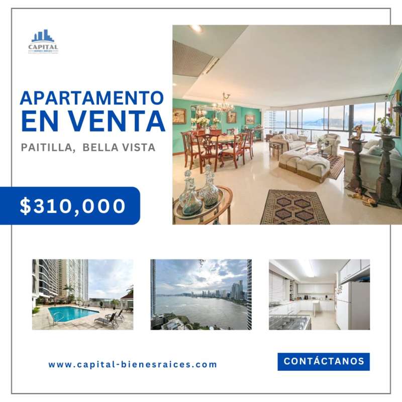 Spacious master bedroom panoramic water city view PH BICSA Panama