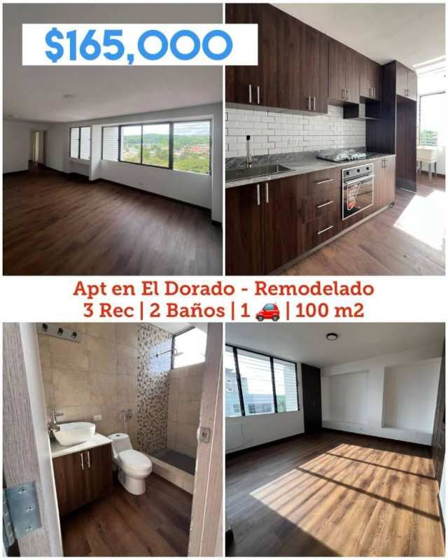 Living and dining area with wood flooring and large windows PH Dorasol El Dorado