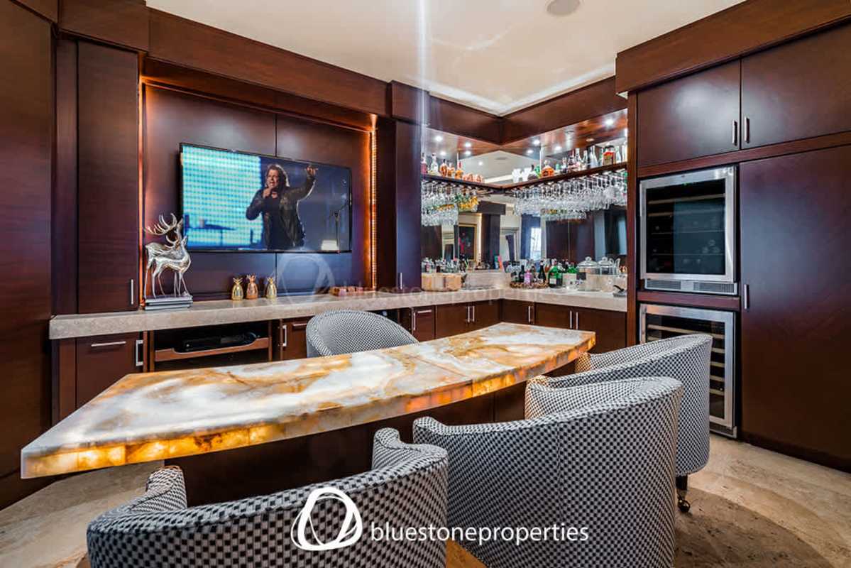 Spacious modern kitchen with granite countertops and stainless appliances Costa del Este Panama