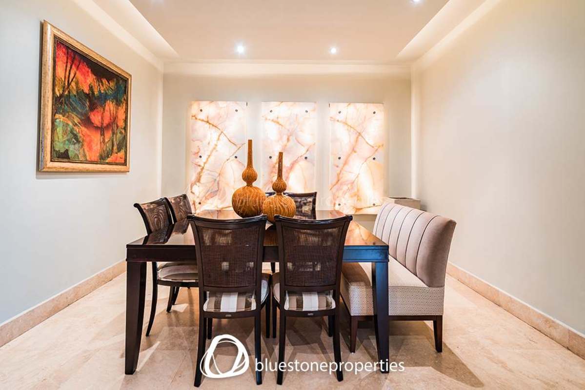 Luxury living room with marble floors, high ceilings and ample light Costa del Este Panama