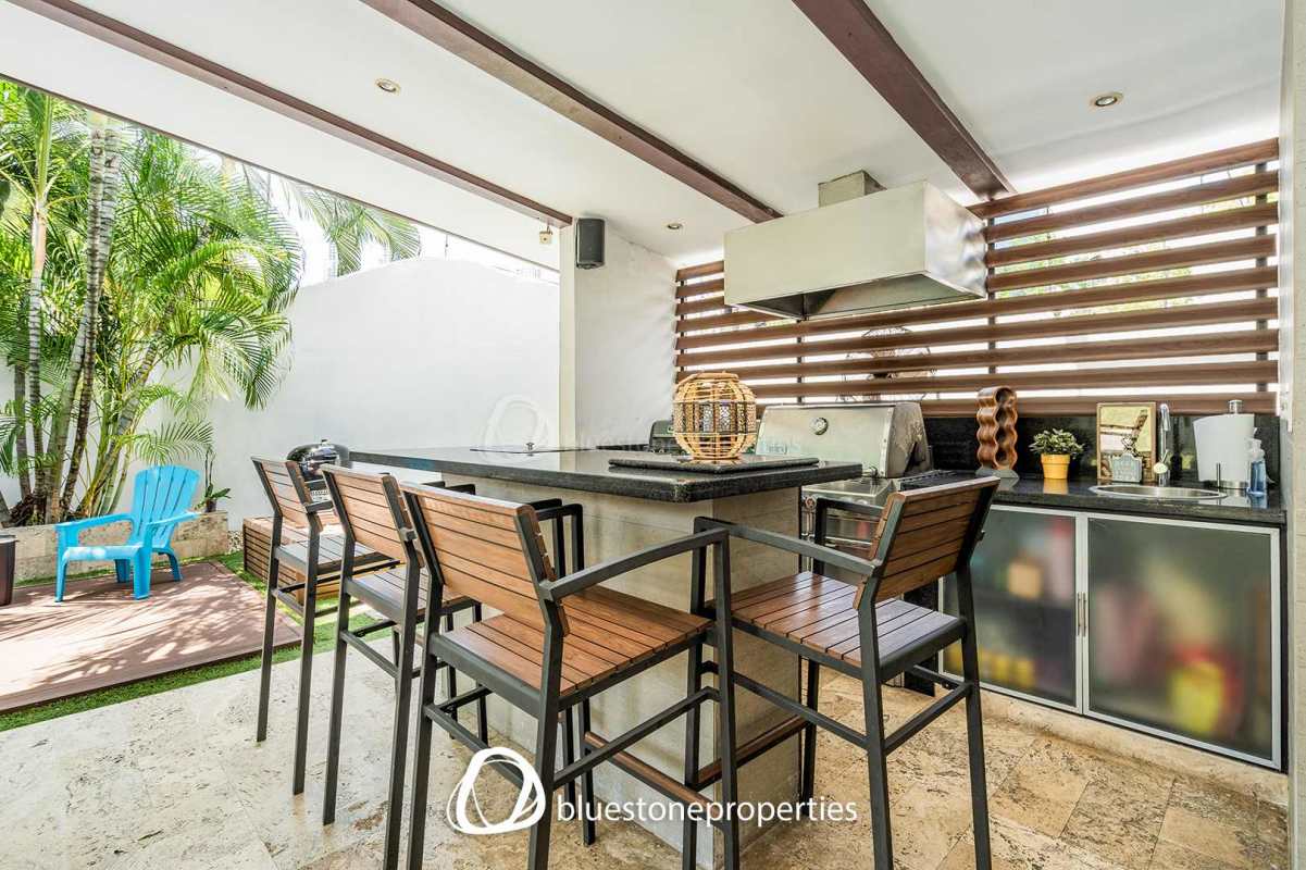 Contemporary bedroom with modern decor luxury house Costa del Este Panama