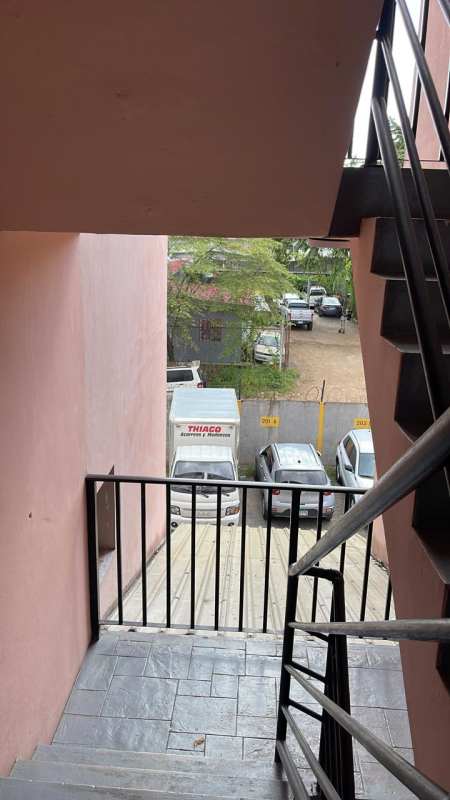 Exterior of secure gate and fencing around apartment complex in Rio Abajo Panama