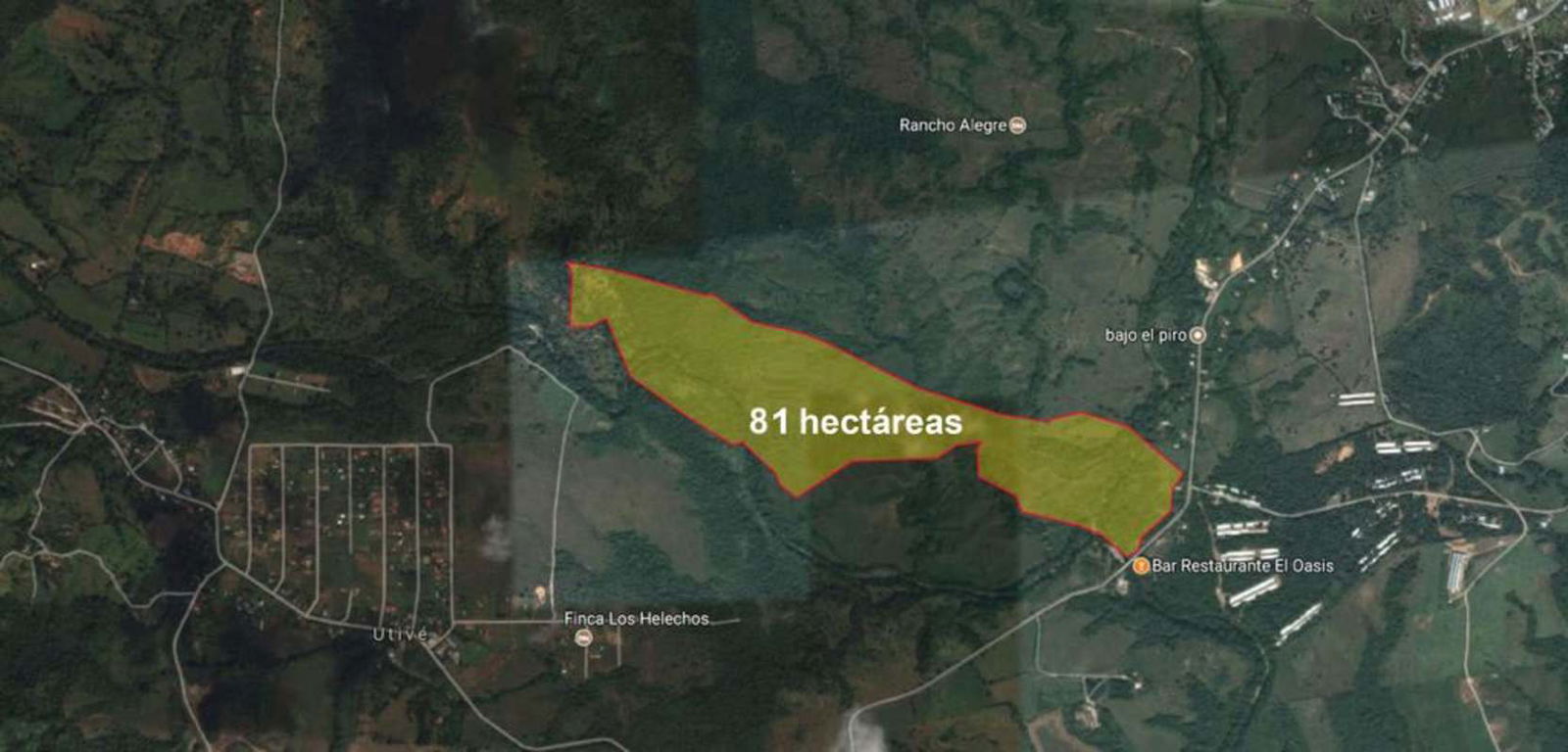 81 Hectare Development Land for Sale in Utivé Pacora