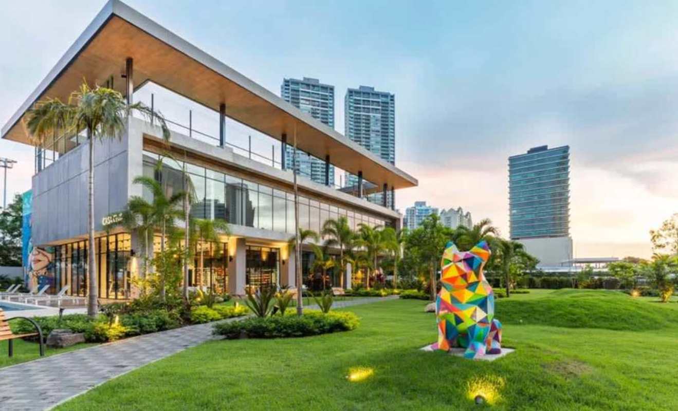 Elegant clubhouse with swimming pools sun deck and gardens PH Country Club Costa del Este Panama