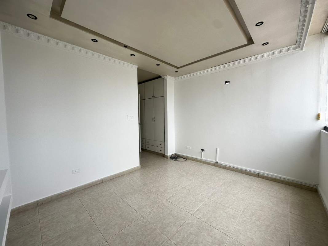 Covered balcony at PH Plaza Real with skyline view San Francisco Panama