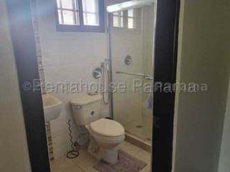 Contemporary bathroom glass shower tile walls house for rent in Sunset Hills Costa Verde Panama