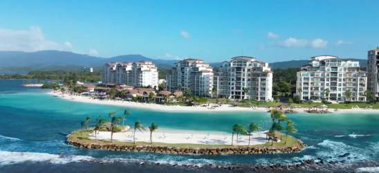 Spacious luxury living room with ocean views Playa Escondida Colón Panama
