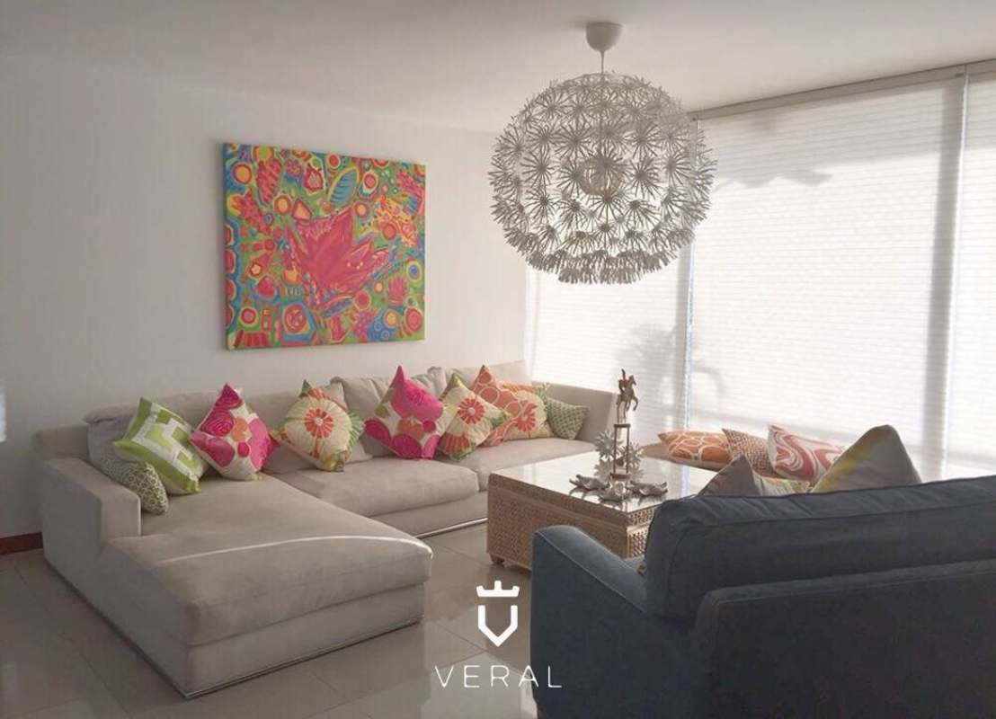 Closed kitchen with granite countertops in PH Bahia del Golf apartment Altos del Golf Panama