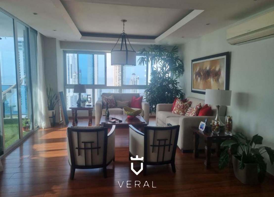 Remodeled spacious kitchen with modern cabinetry and granite counters at PH Vision Tower Panama