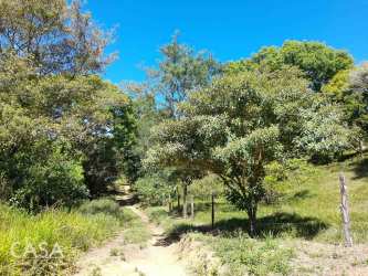 Rural dirt road with fencing and mountain views in Chiriquí Panama