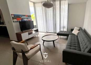 Bright apartment living room with large windows in PH Mosaic Panama Pacifico
