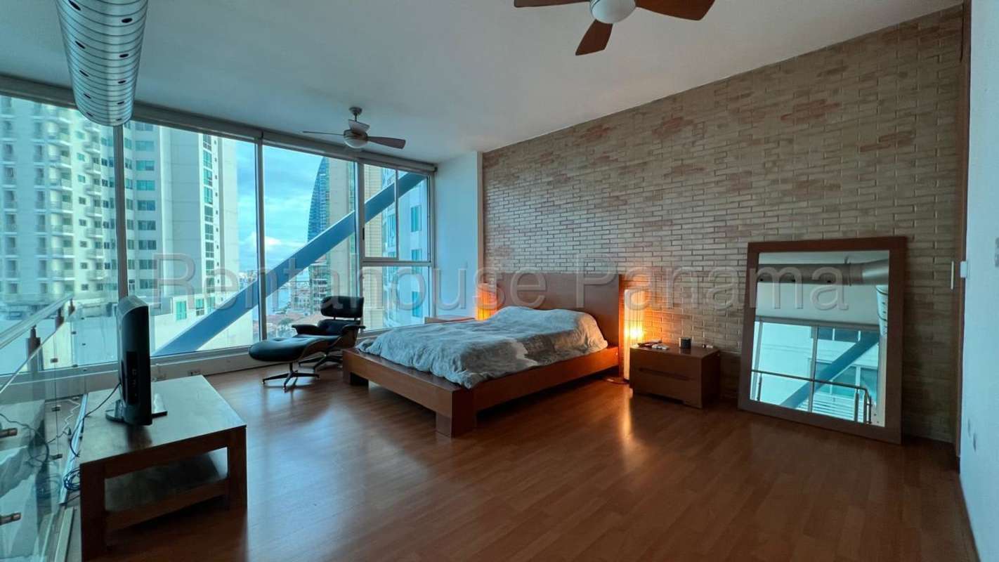 Private balcony of loft condo at PH Loft Four 41 with city views Panama