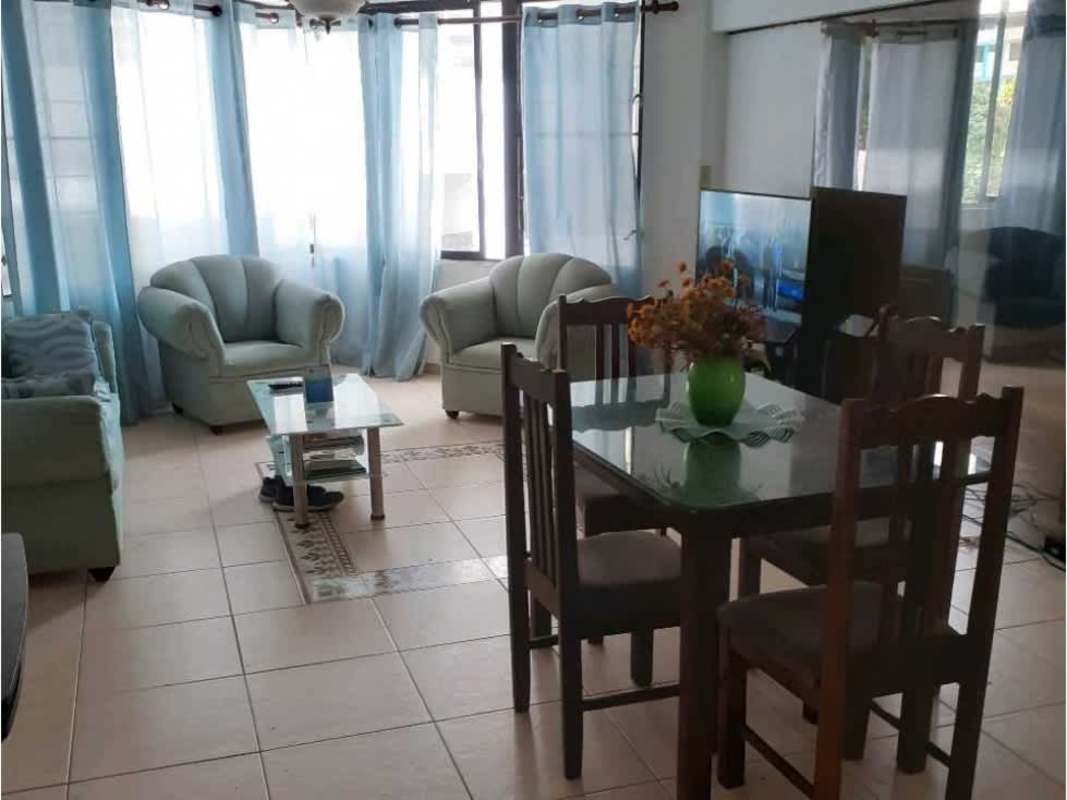 Kitchen with upper and lower cabinets, gas stove, refrigerator, tile backsplash at PH Devalor El Cangrejo