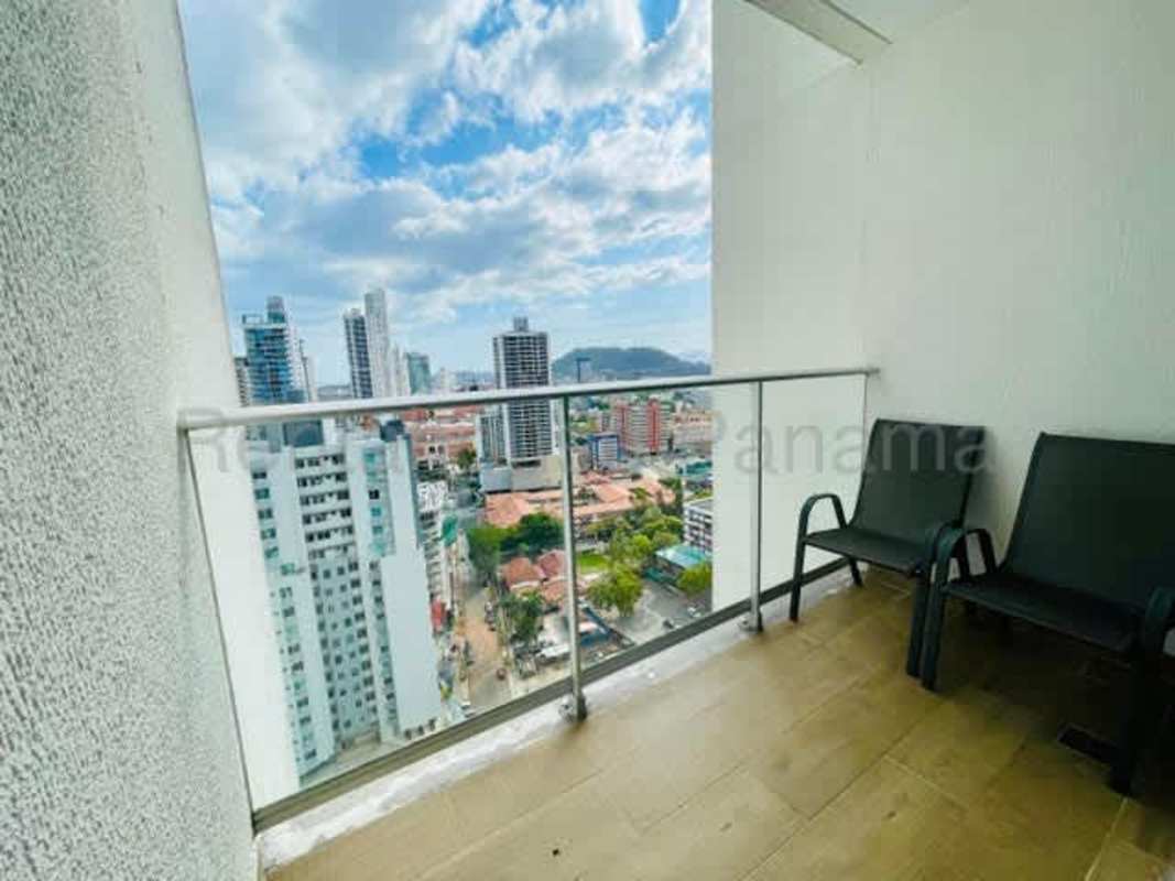Private balcony ocean view skyline PH Bella Vista Bella Vista neighborhood Panama